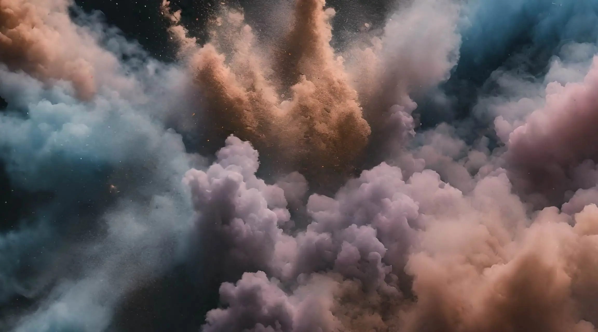 Cosmic Dust Clouds Ethereal Sky Backdrop Video